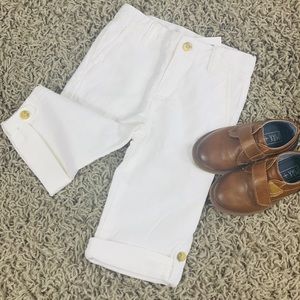 Janie and Jack Roll Cuff Linen Pant